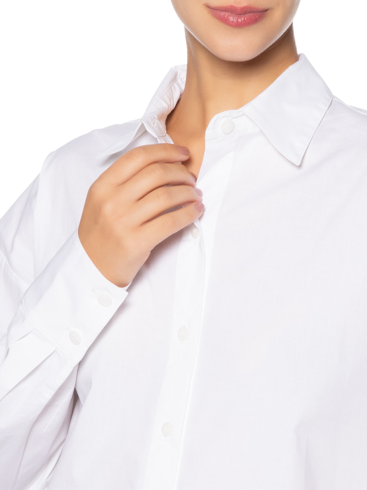 Camisa Feminina Alongada Branco '2Essential