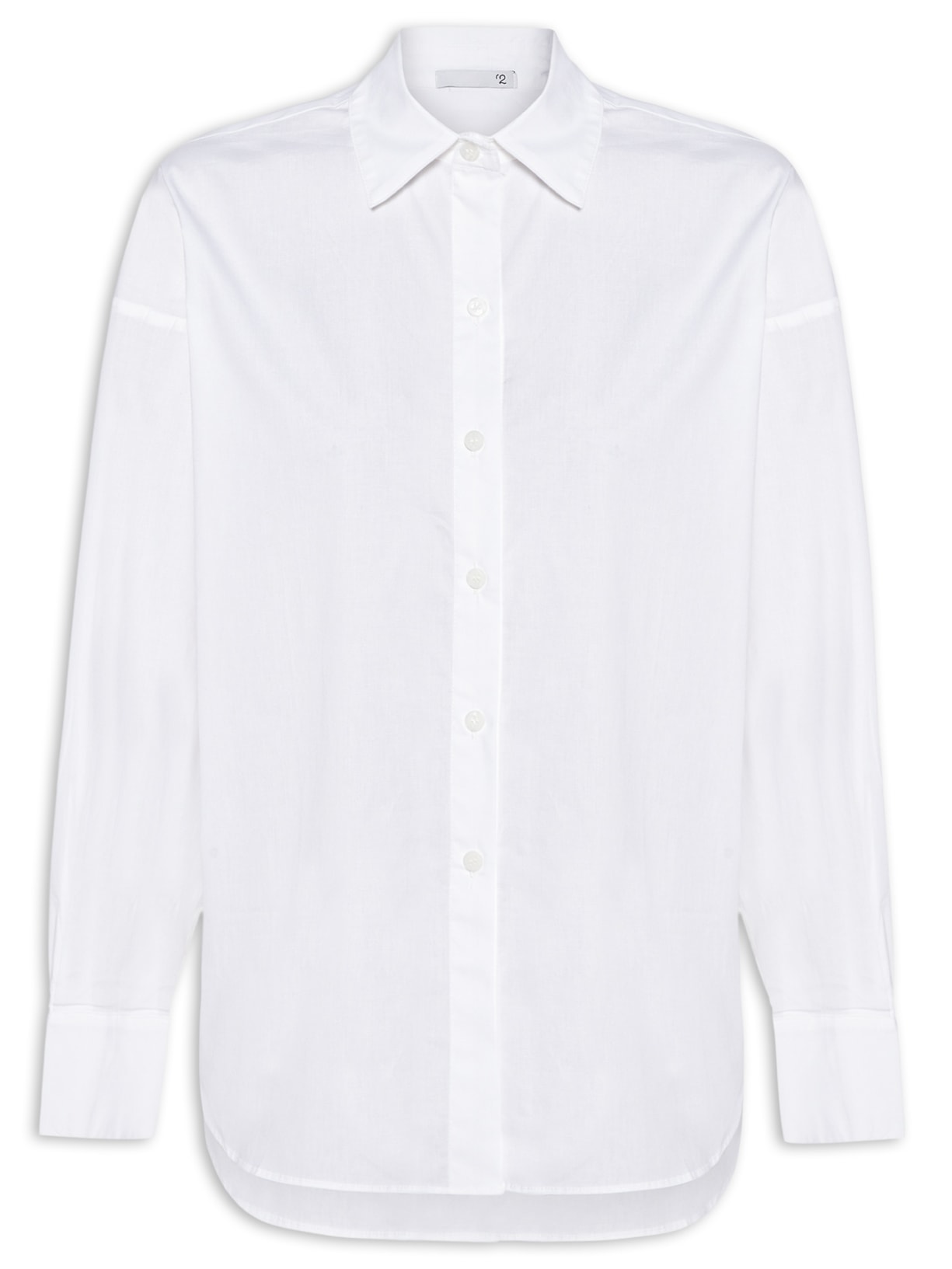 Camisa Feminina Alongada - Off White