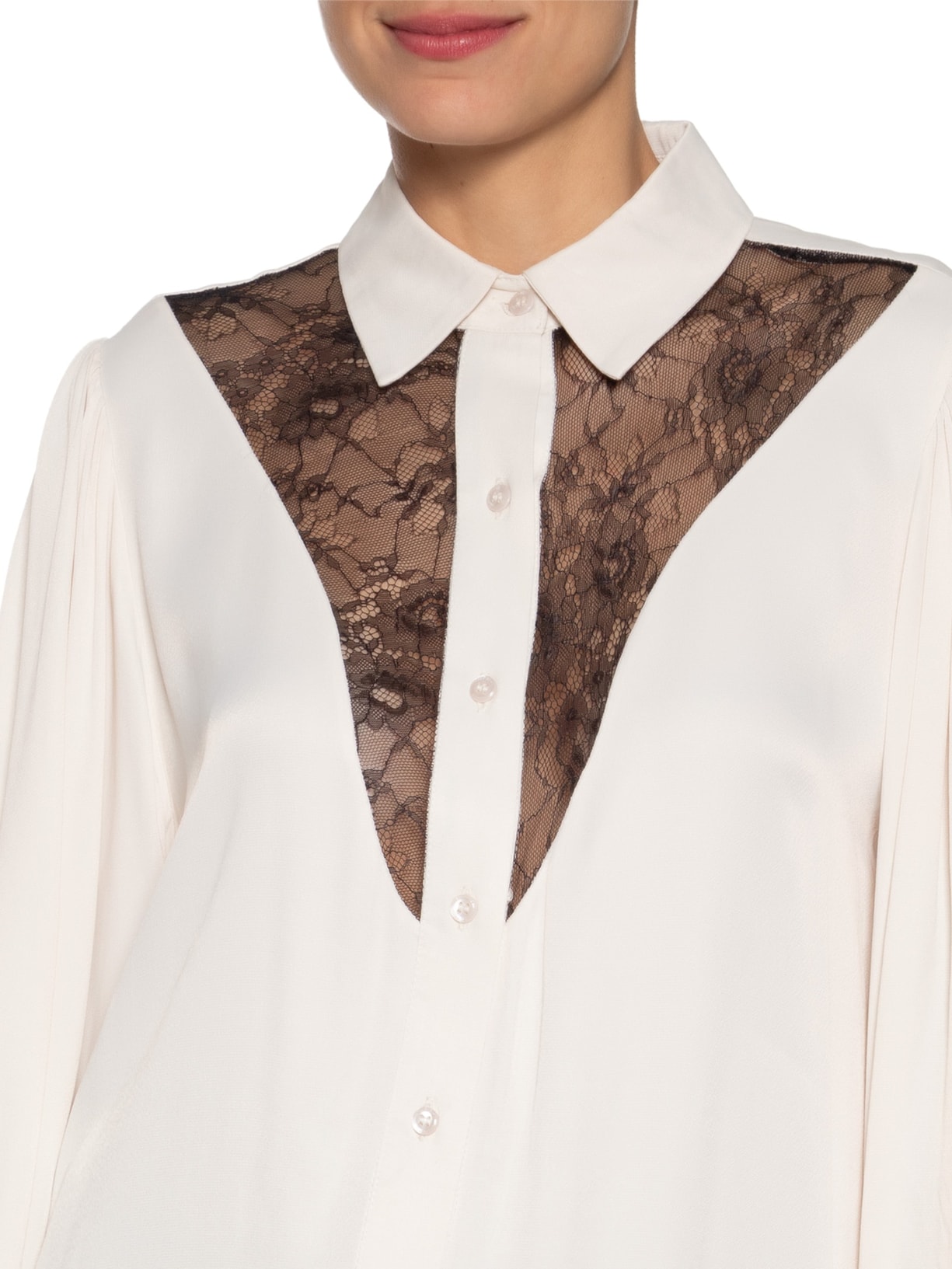 Camisa Feminina Amina Branco Carol Bassi