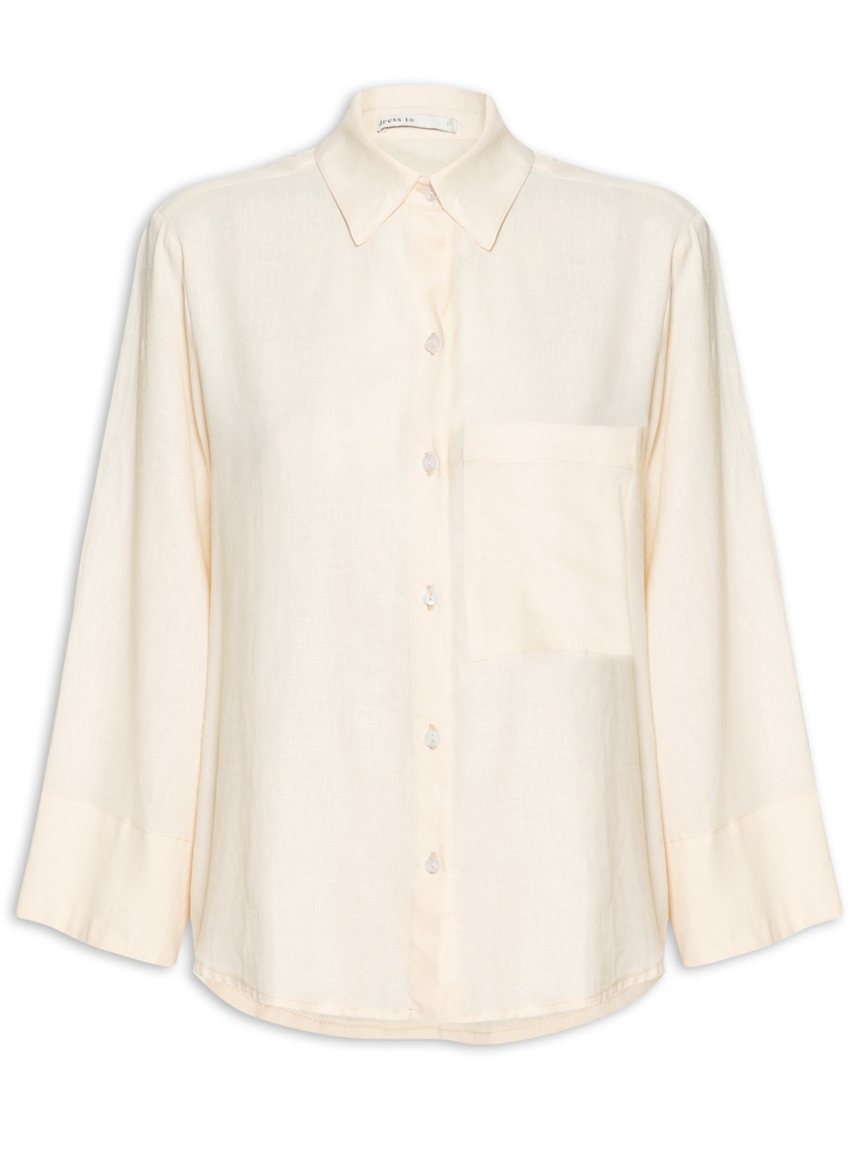 Camisa Feminina Ampla - Amarelo