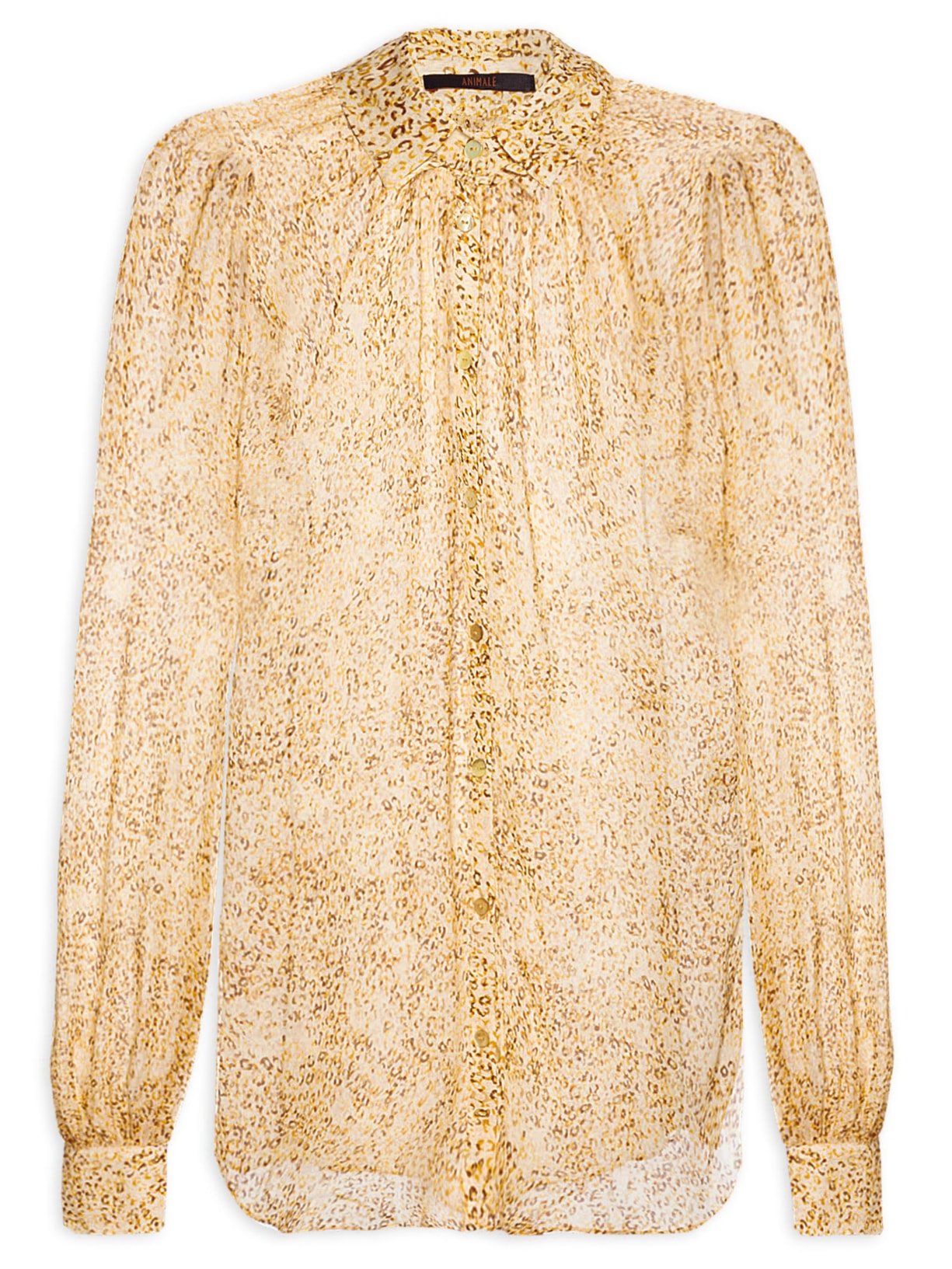 Camisa Feminina Ampla Onça Leve Flan - Animal Print