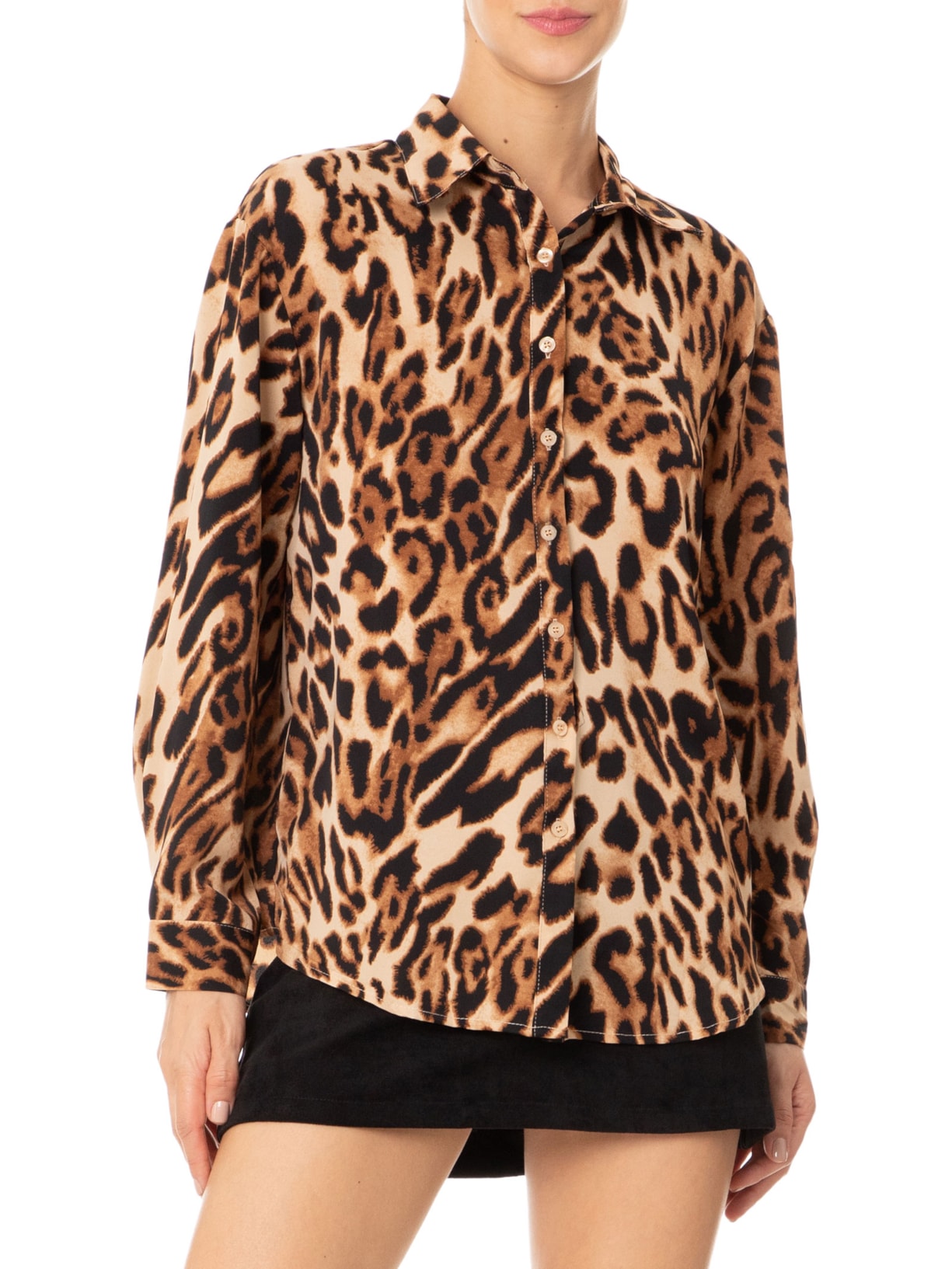 Camisa Feminina Animal Print Market 33