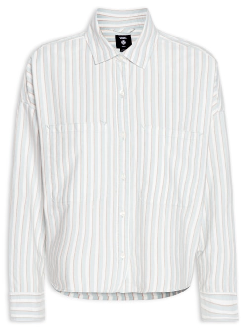 Camisa Feminina Antica Boxy Ls Shirt - Cinza