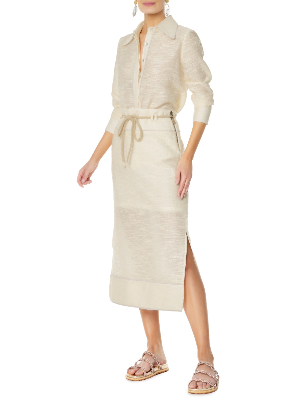 Camisa Feminina Areia Bege Mixed