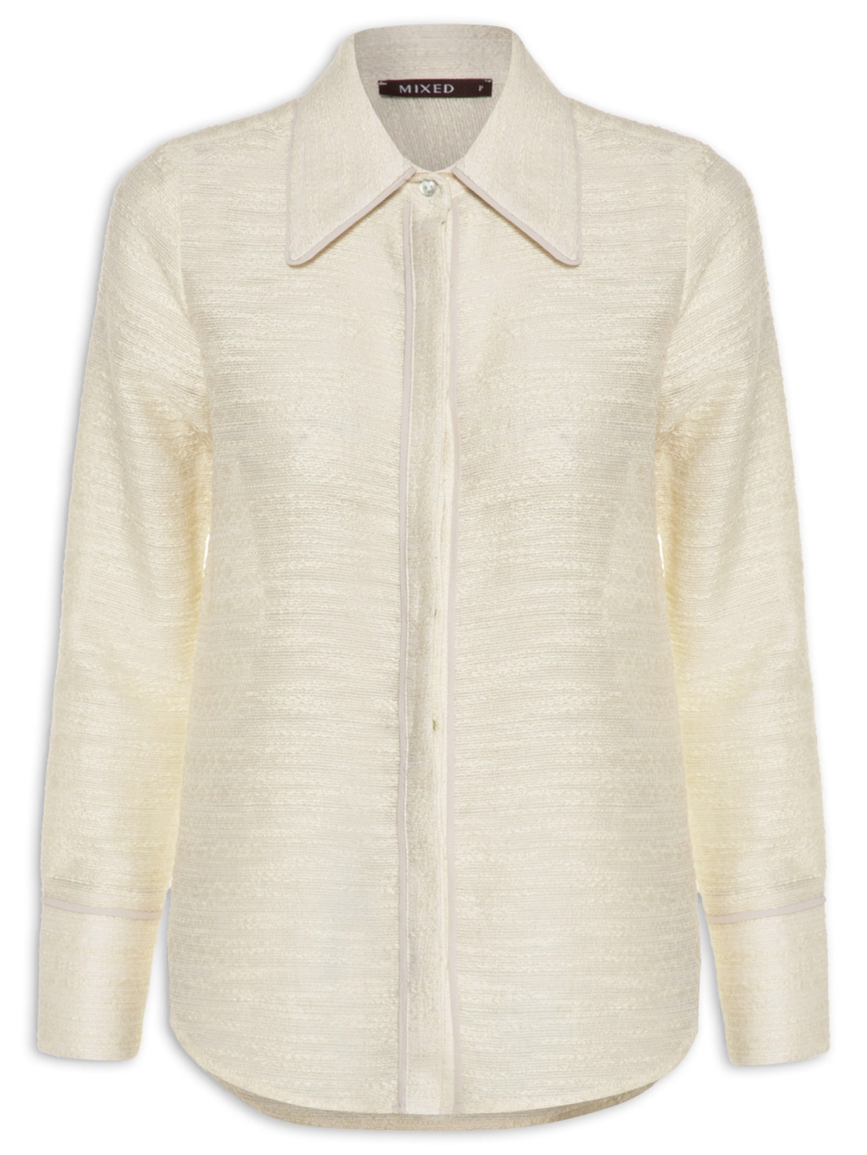 Camisa Feminina Areia Bege Mixed