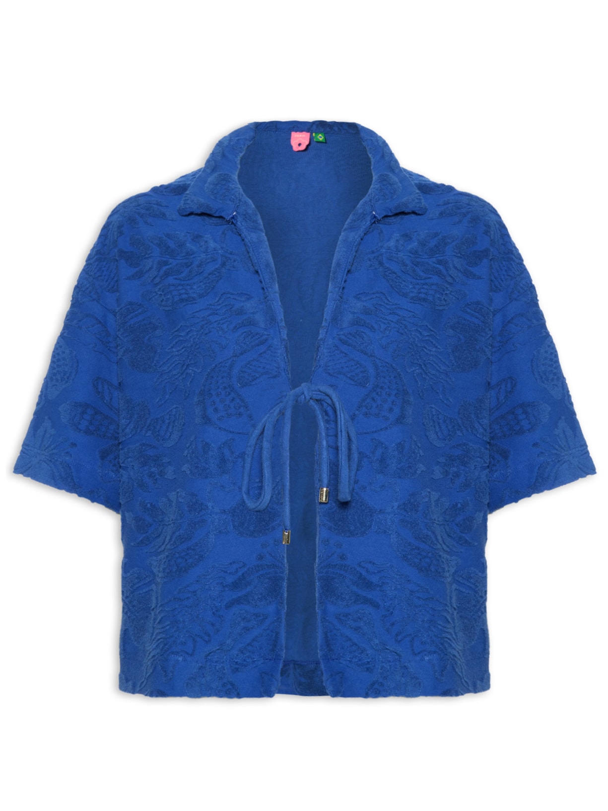 Camisa Feminina Atoalhada - Azul