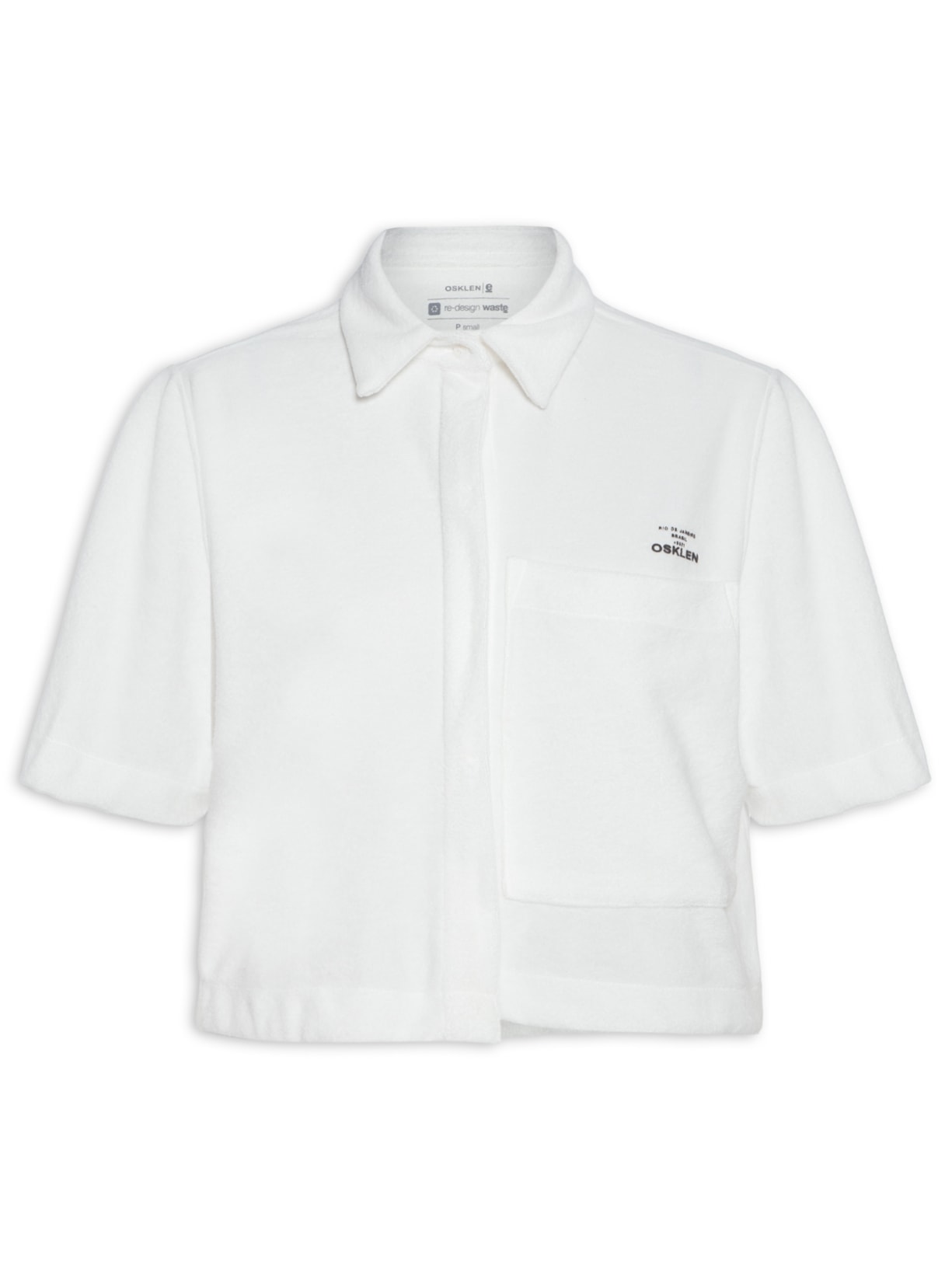 Camisa Feminina Atoalhada - Branco