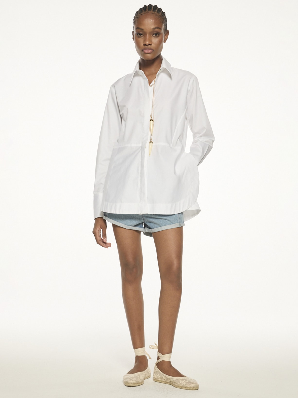 Camisa Feminina Augusta V27 Branco Mixed
