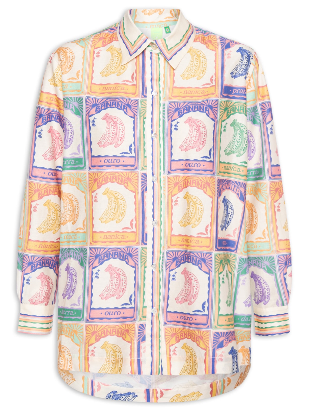 Camisa Feminina Banana Selo - Bege