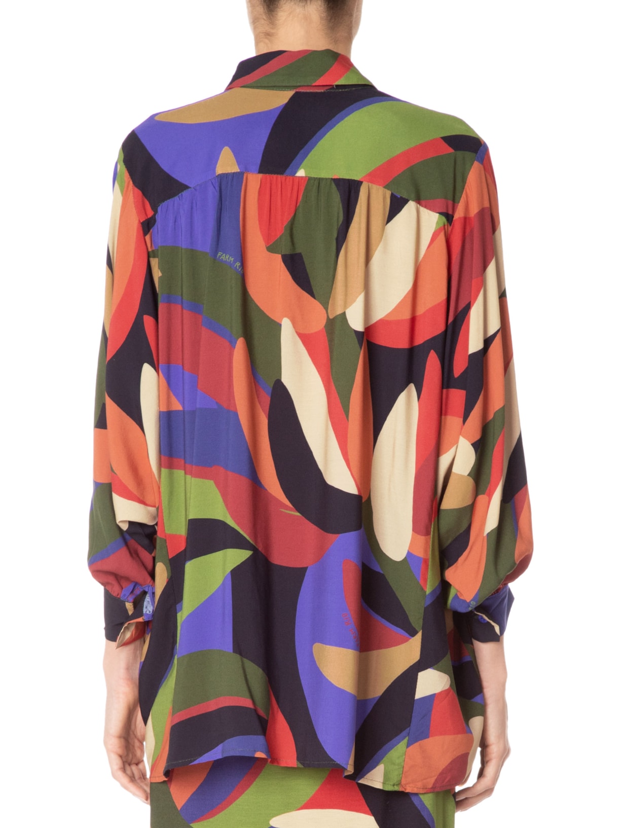 Camisa Feminina Bananeira Gráfica Azul Farm