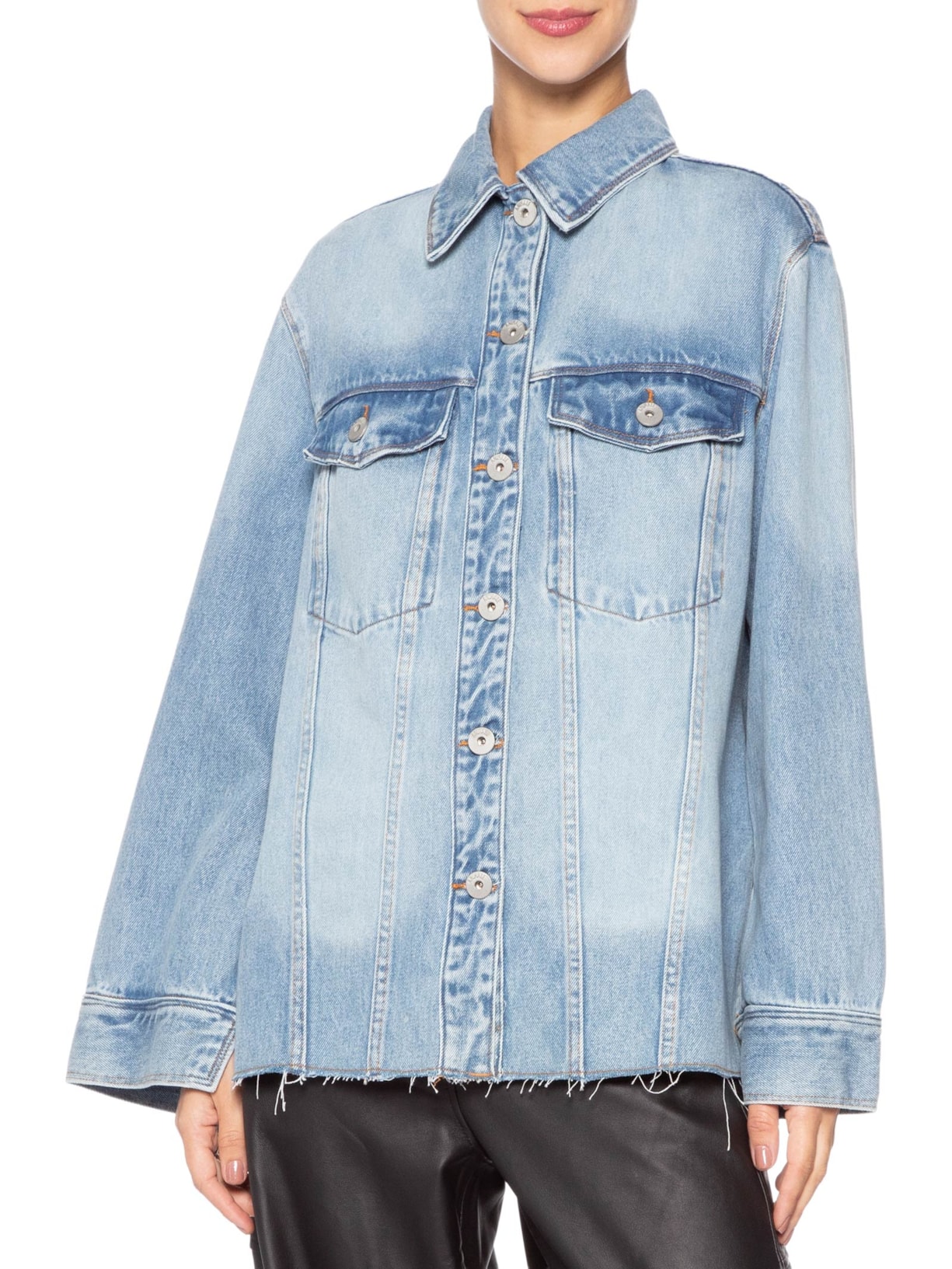 Camisa Feminina Barra A Fio Azul Animale