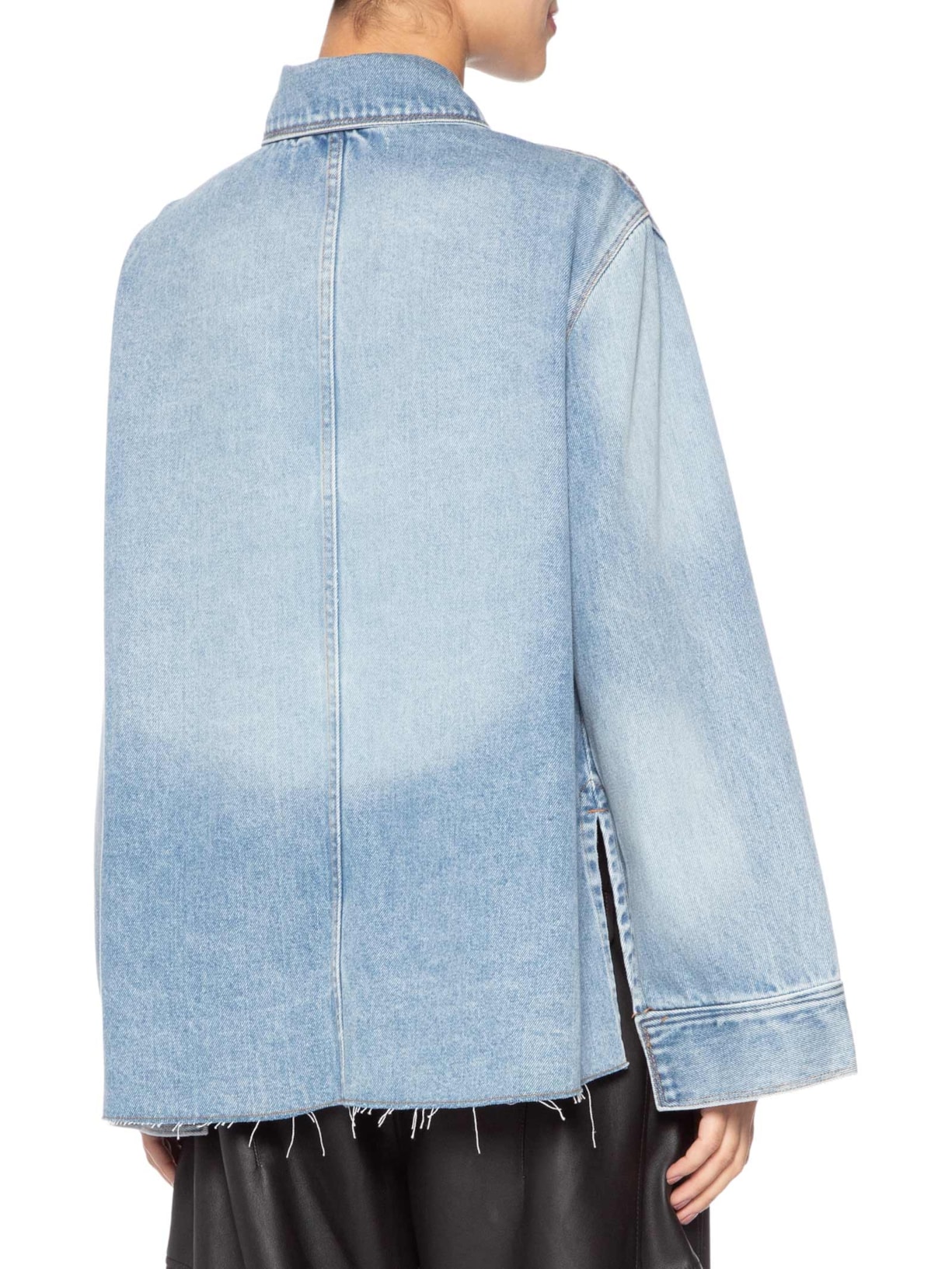 Camisa Feminina Barra A Fio Azul Animale