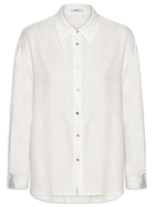 Camisa Feminina Básica – Branco