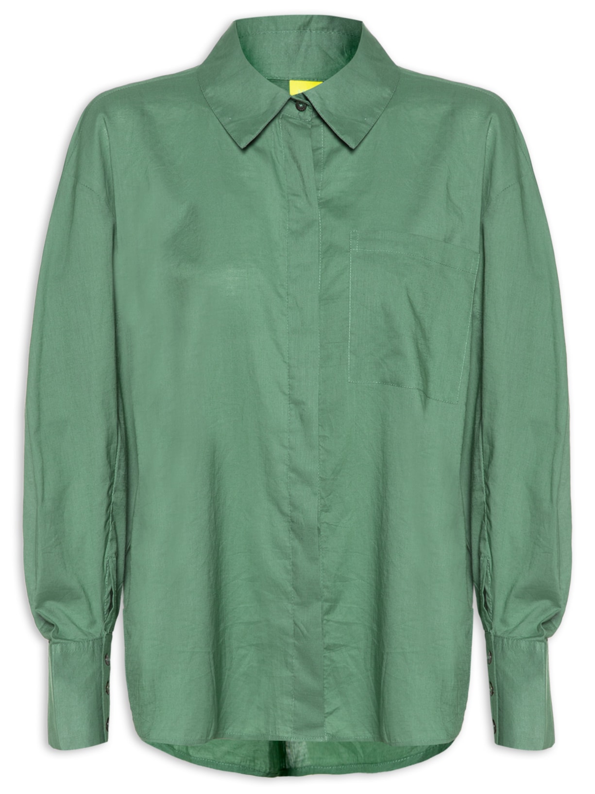 Camisa Feminina Básica Algodão - Verde