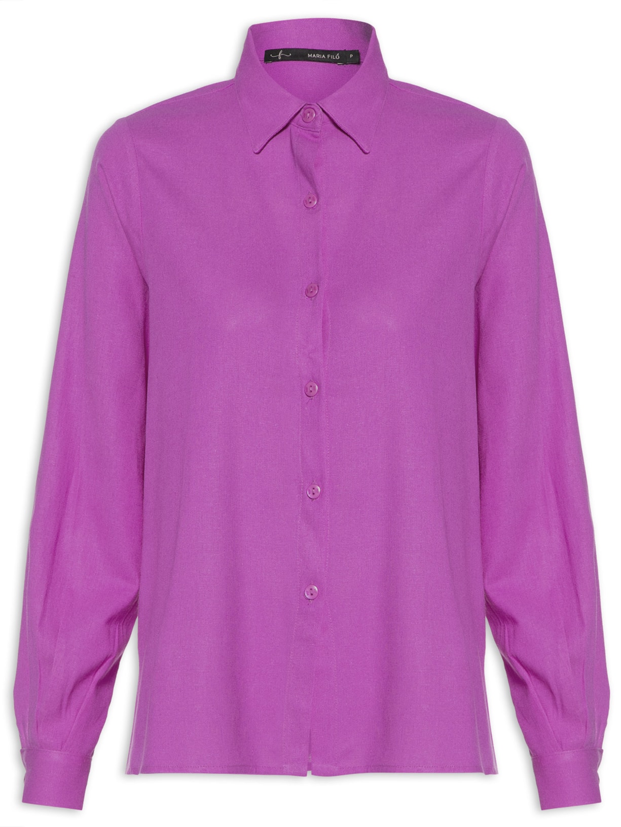 Camisa Feminina Básica Linho - Rosa