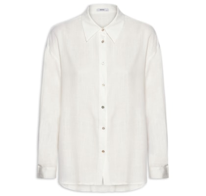 Camisa Feminina Básica – Branco