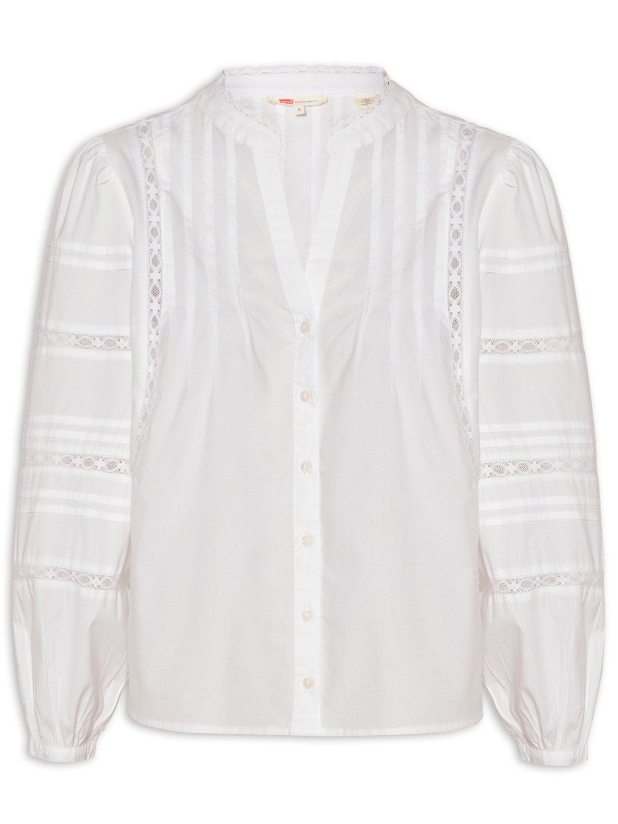 Camisa Feminina Bata Mandy Ls Blouise - Branco