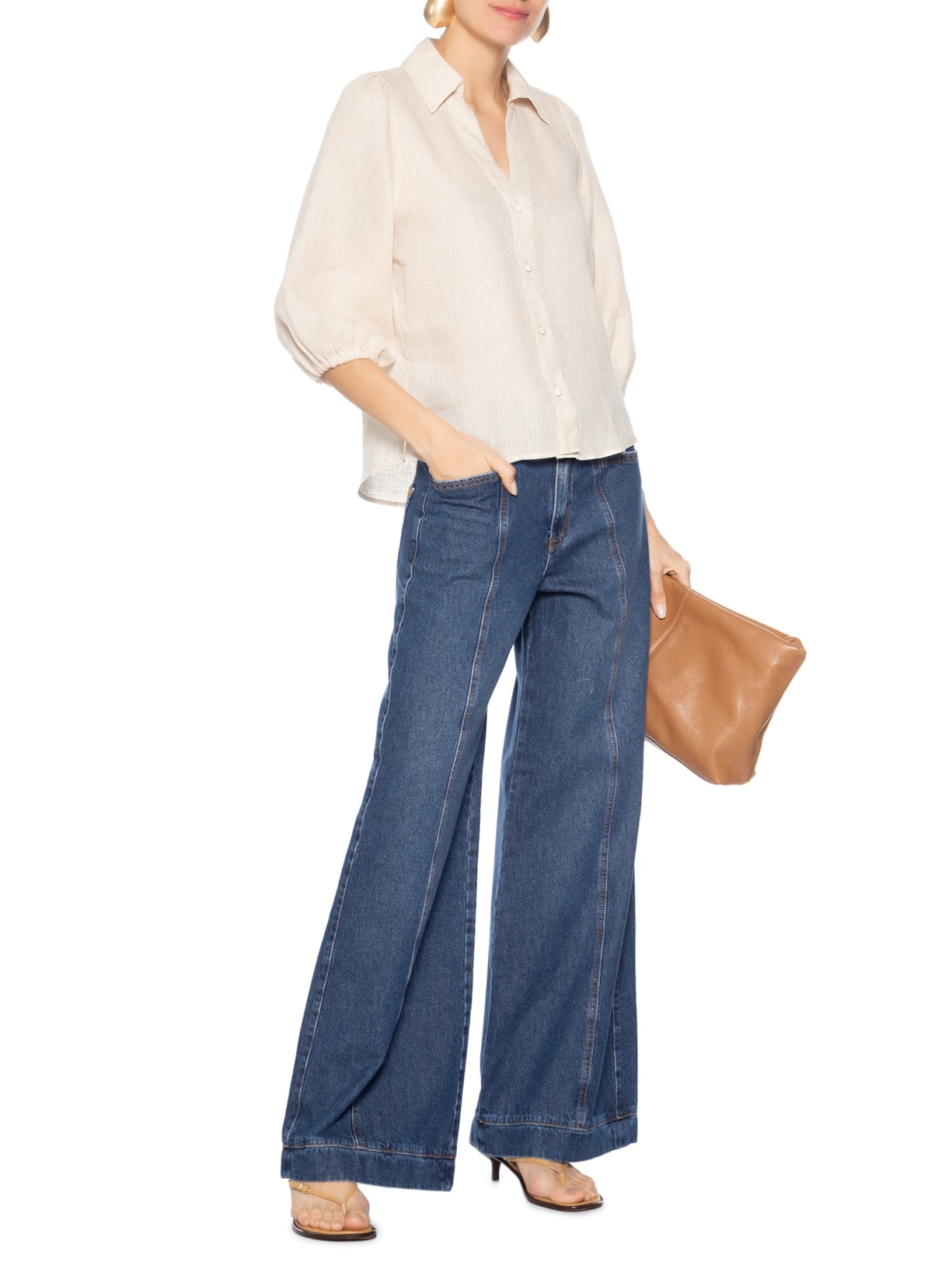 Camisa Feminina Beck I Bege Le Lis