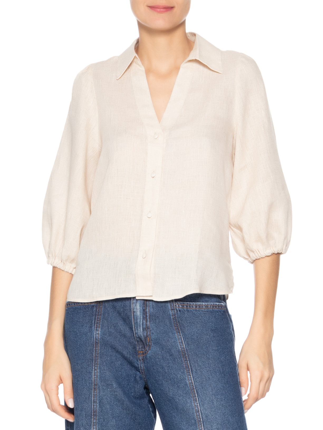 Camisa Feminina Beck I Bege Le Lis