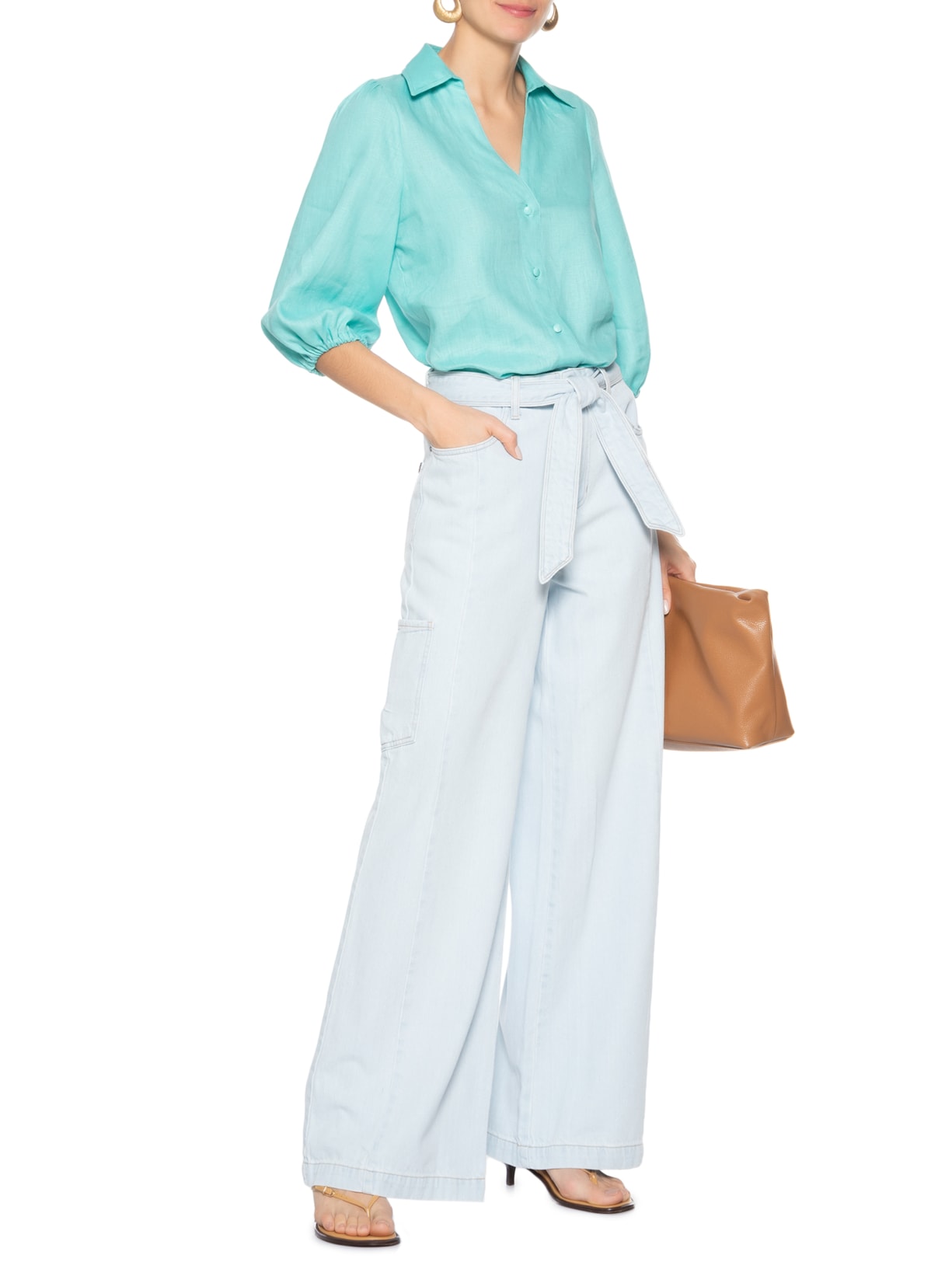 Camisa Feminina Beck III Azul Le Lis