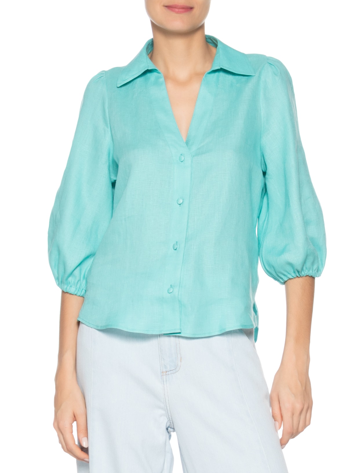 Camisa Feminina Beck III Azul Le Lis
