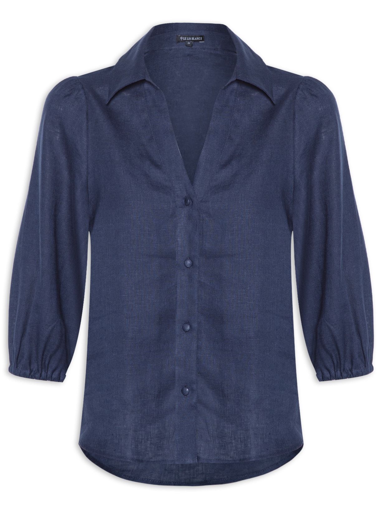 Camisa Feminina Beck V - Azul Marinho