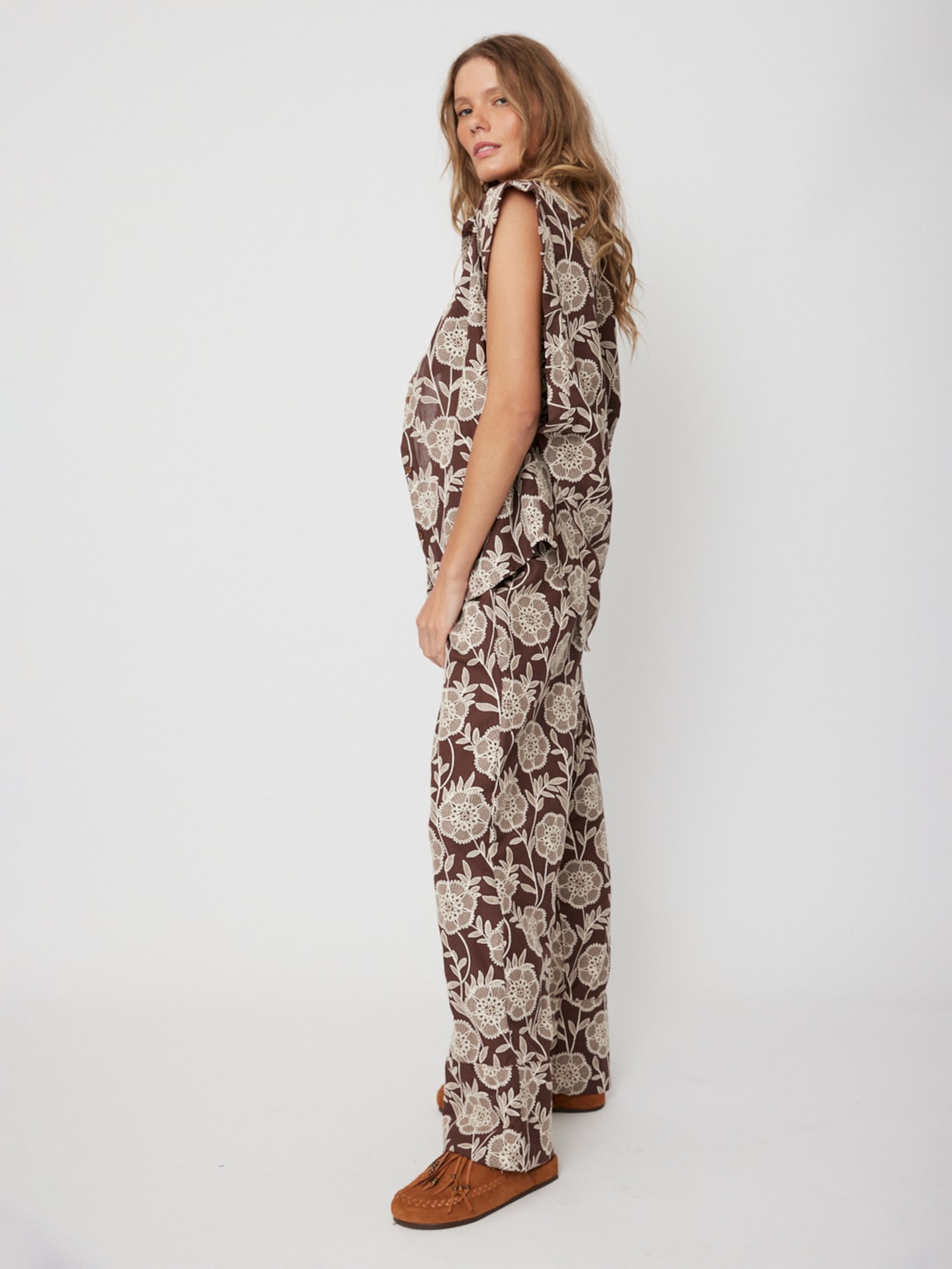 Camisa Feminina Belle V26 Marrom New Match