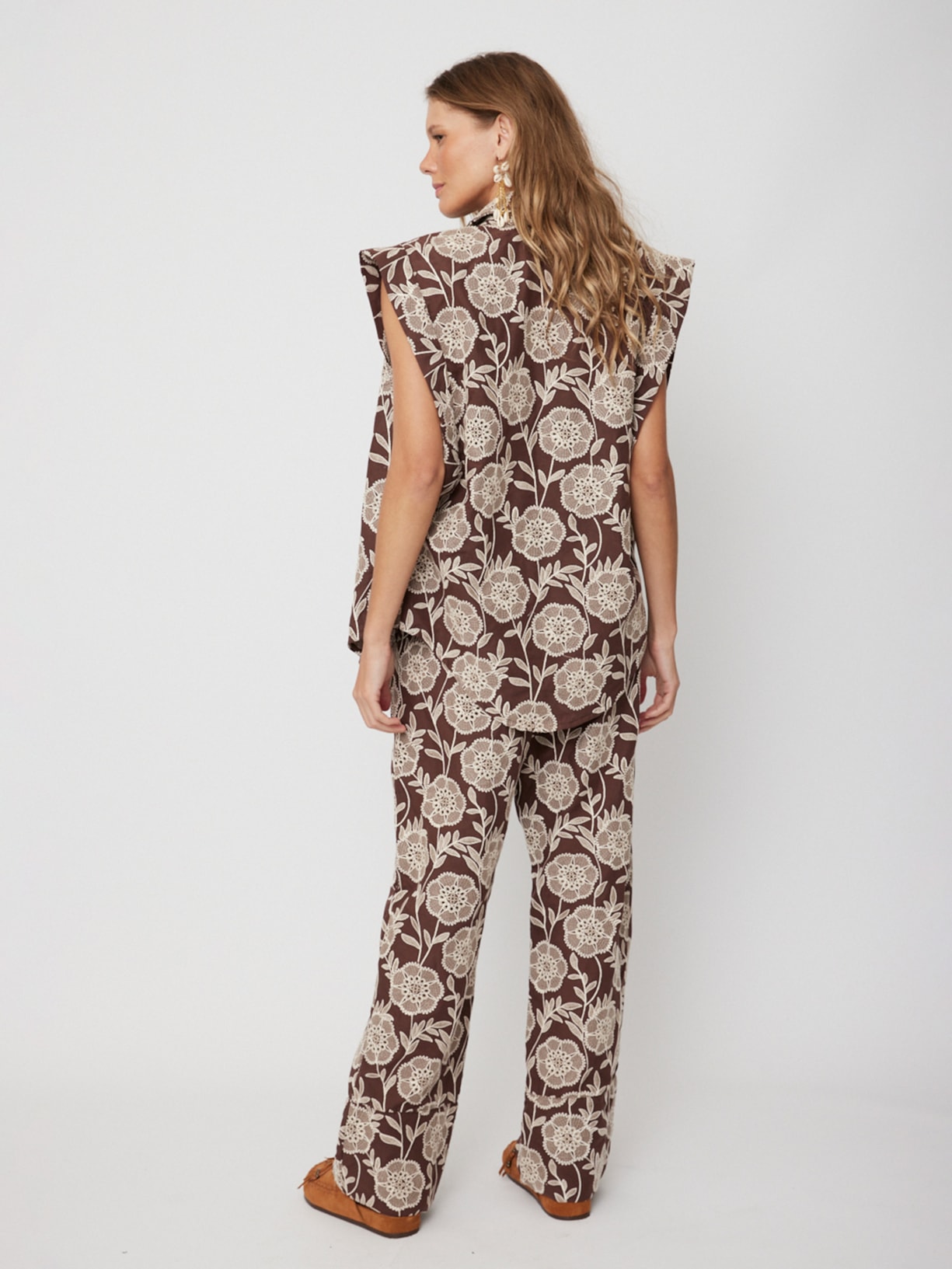 Camisa Feminina Belle V26 Marrom New Match