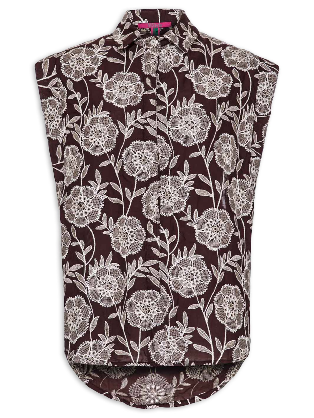 Camisa Feminina Belle V26 Marrom New Match