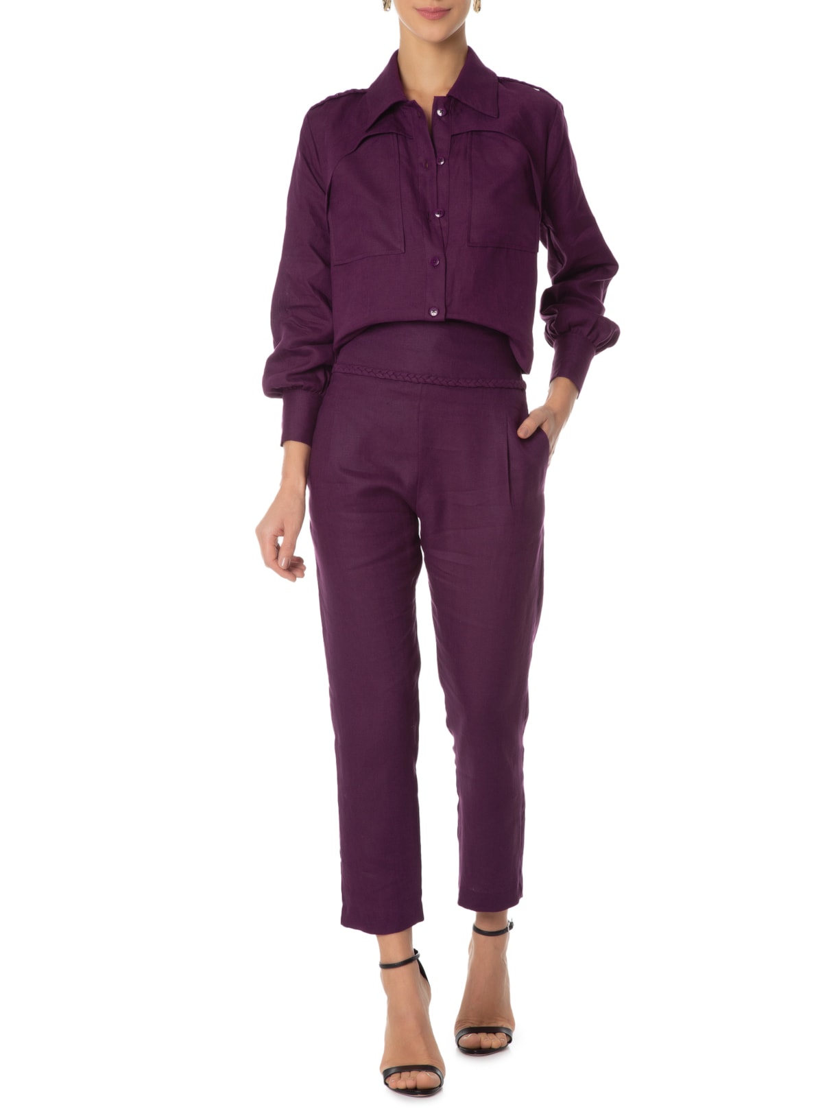 Camisa Feminina Bia Roxo Le Lis