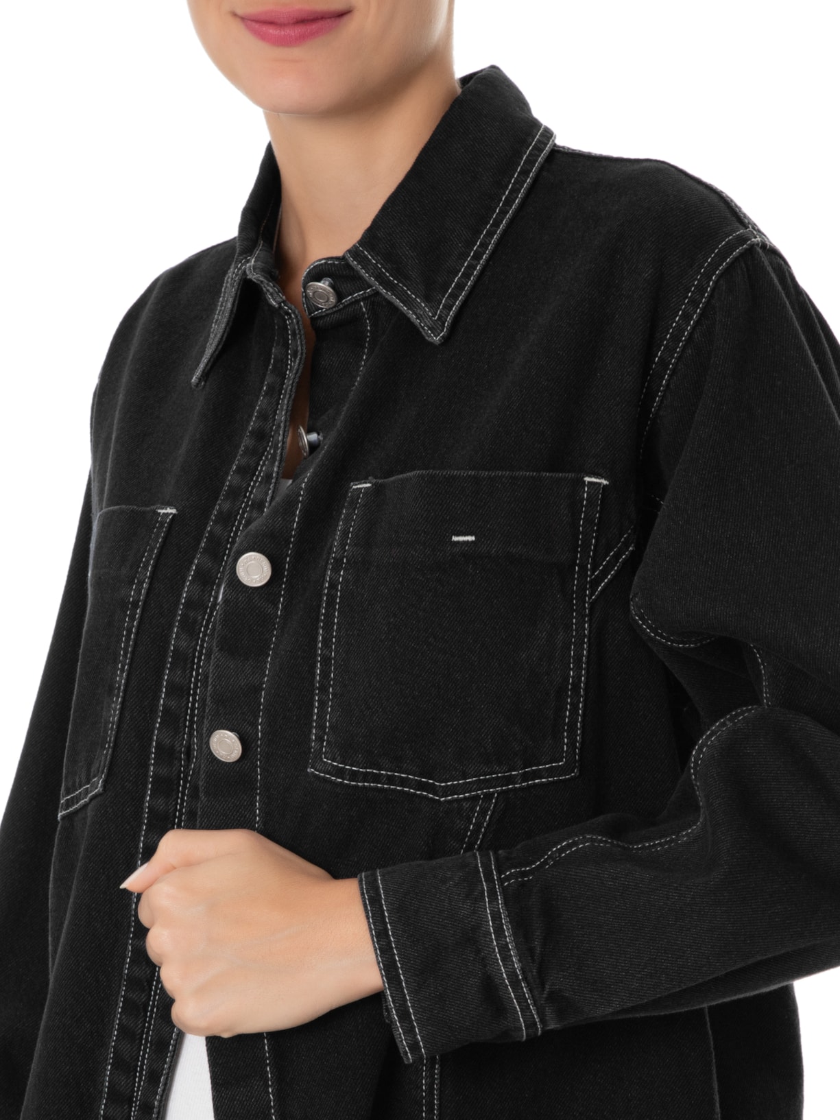 Camisa Feminina Black Denim Valley Preto Nk