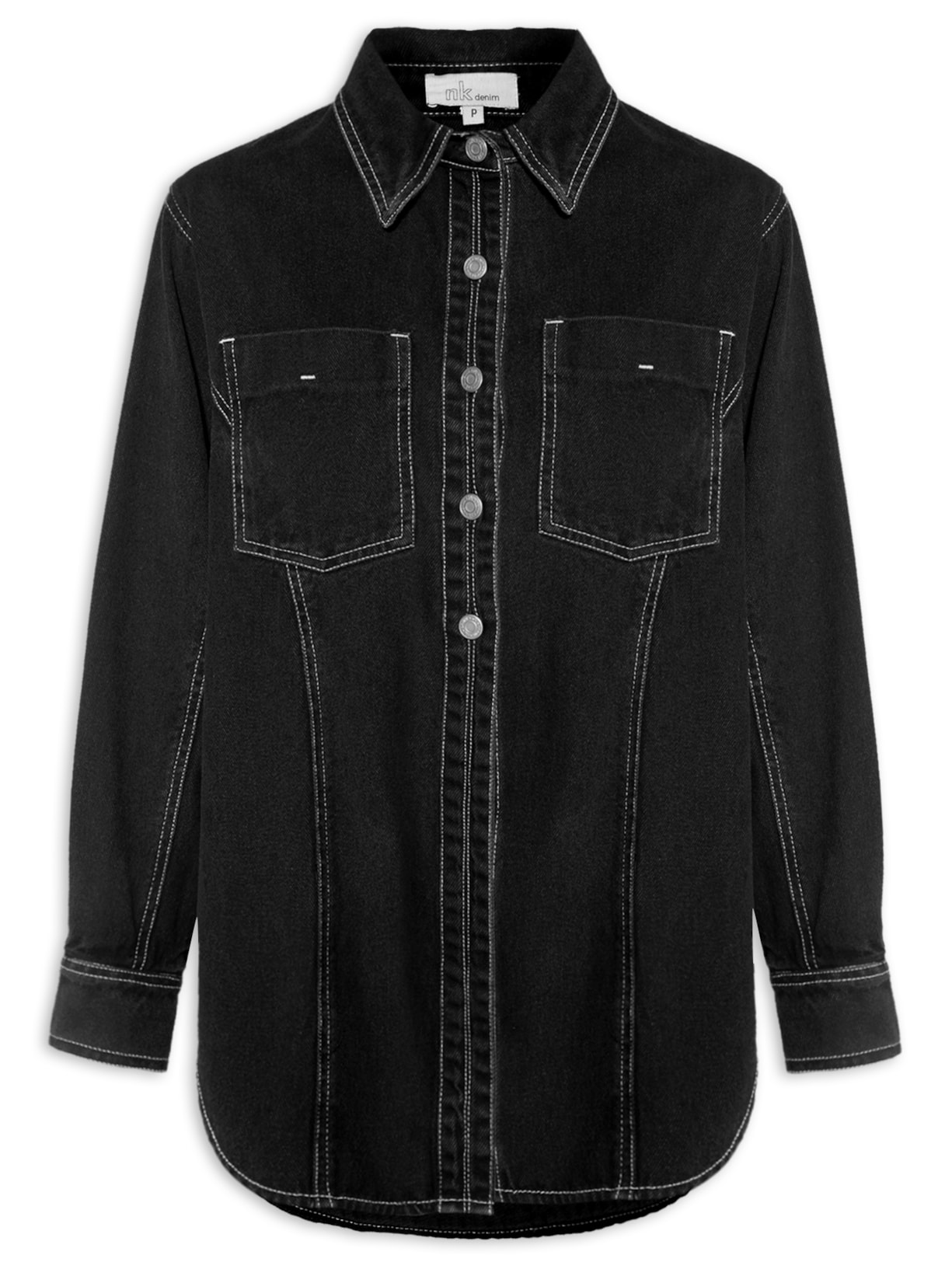 Camisa Feminina Black Denim Valley Preto Nk