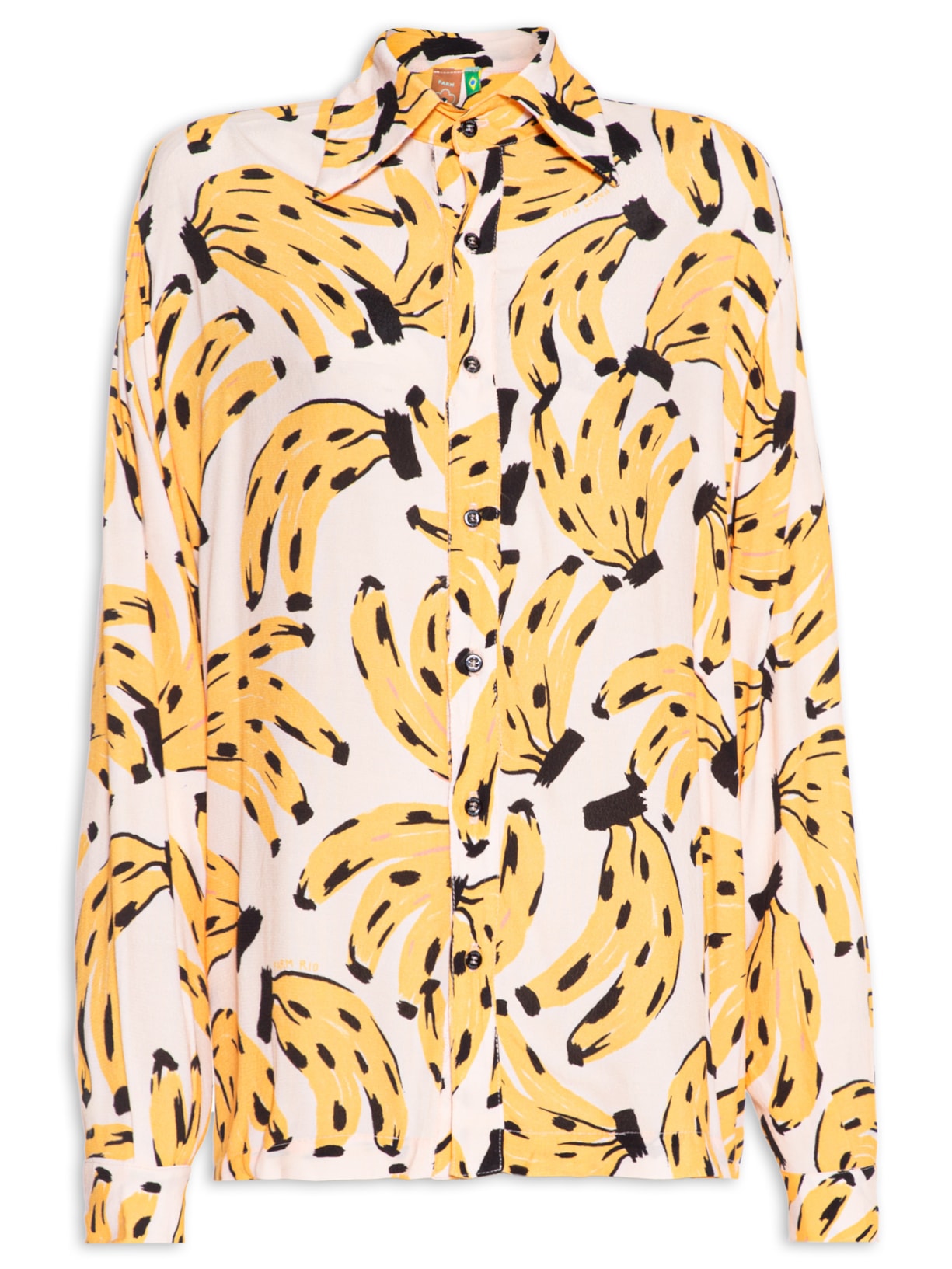 Camisa Feminina Bolso Bossa Banana - Amarelo