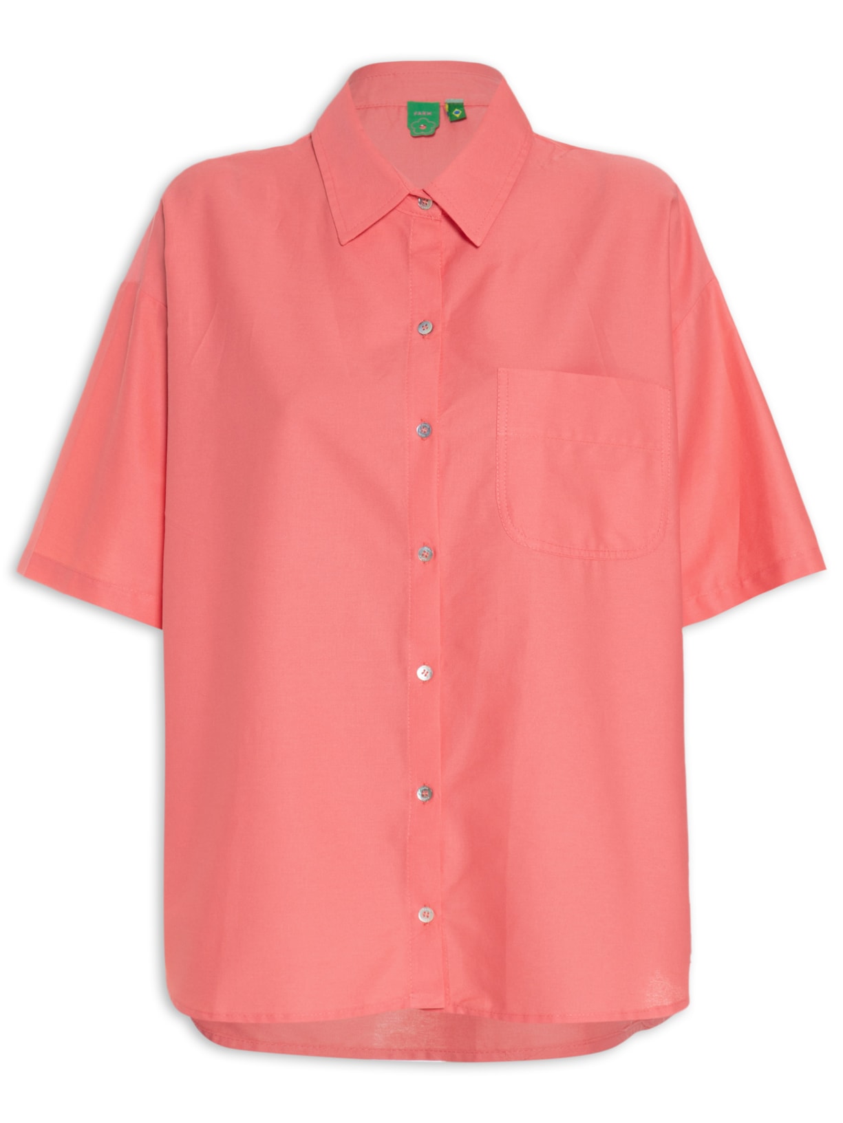 Camisa Feminina Bolso - Rosa