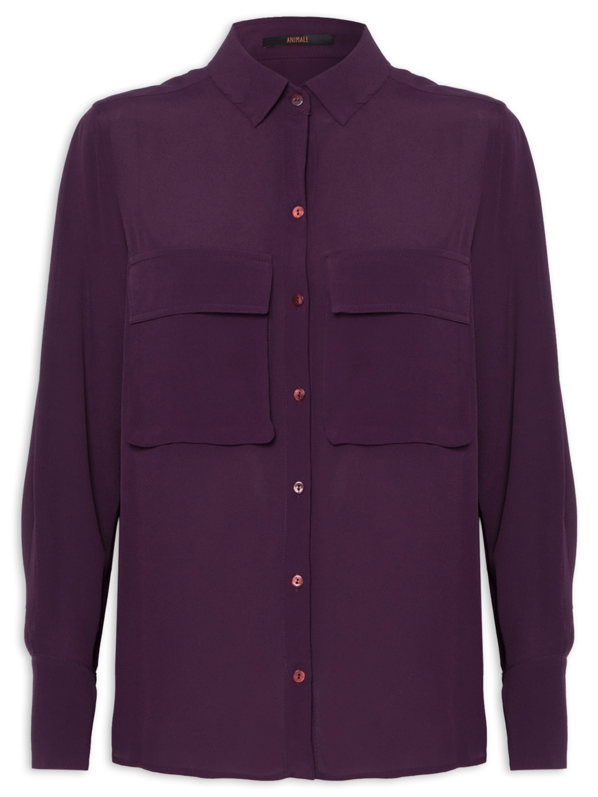 Camisa Feminina Bolsos Safra Roxo Animale
