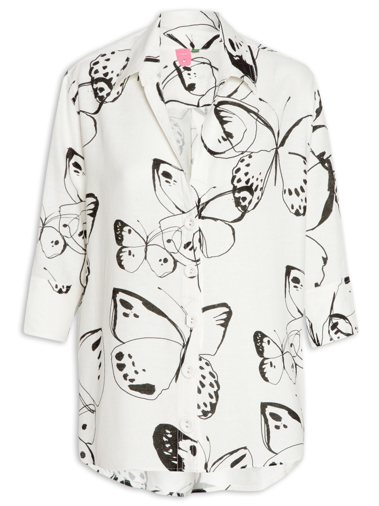 Camisa Feminina Borbo Asa Off White Farm