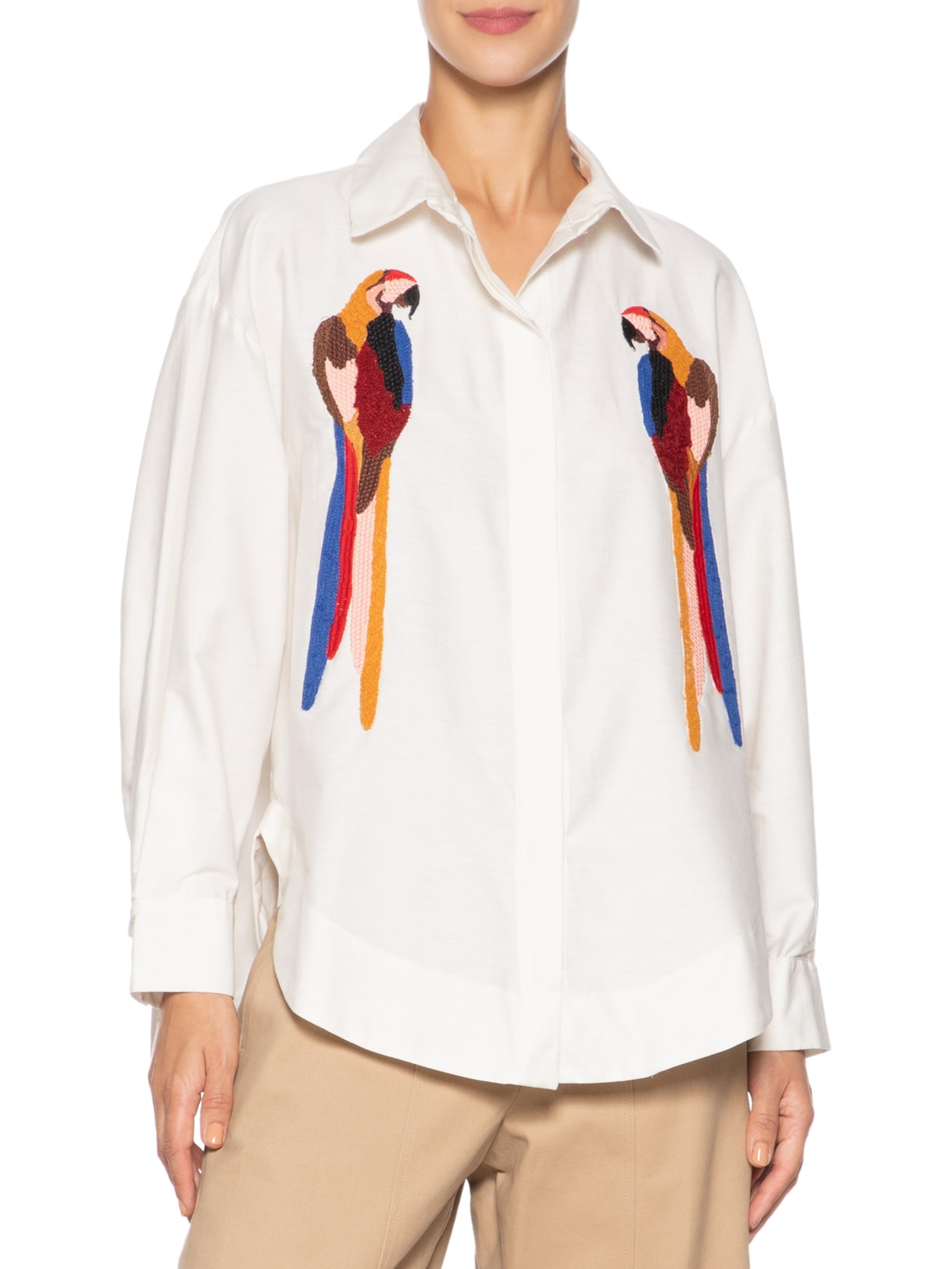 Camisa Feminina Bordada Araraquara Branco Farm