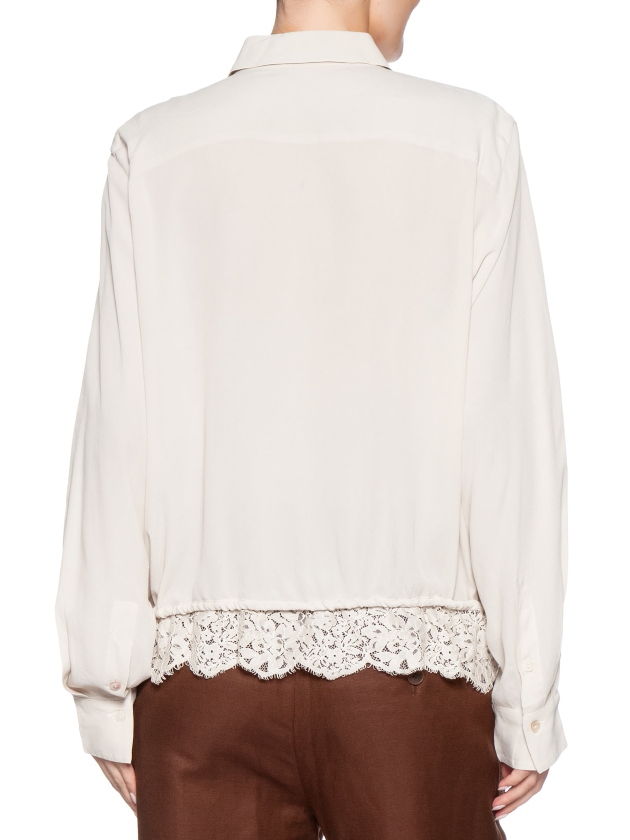 Camisa Feminina Bossa Pétala Bege Animale