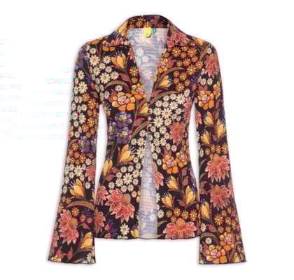 Camisa Feminina Botões Lili - Preto