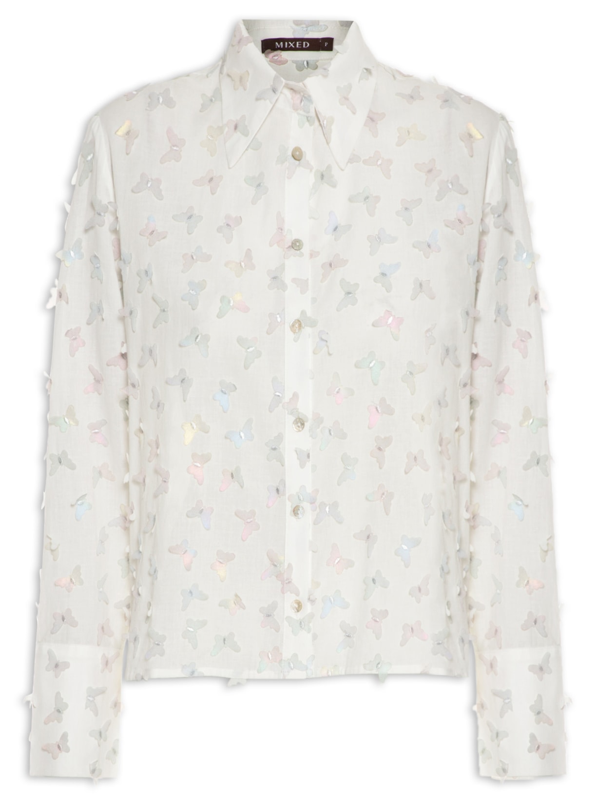 Camisa Feminina Butterfly Candy - Branco