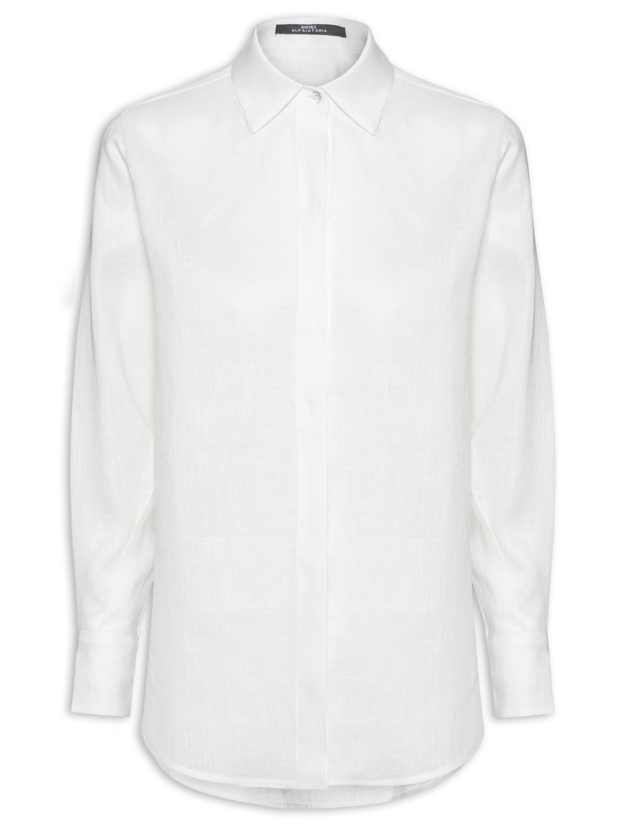 Camisa Feminina Cambraia Puro Linho - Off White