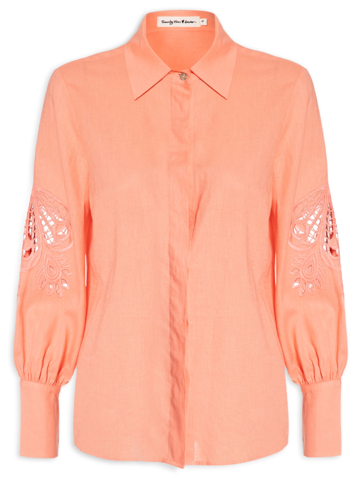 Camisa Feminina Camila Laranja Twenty Four Seven