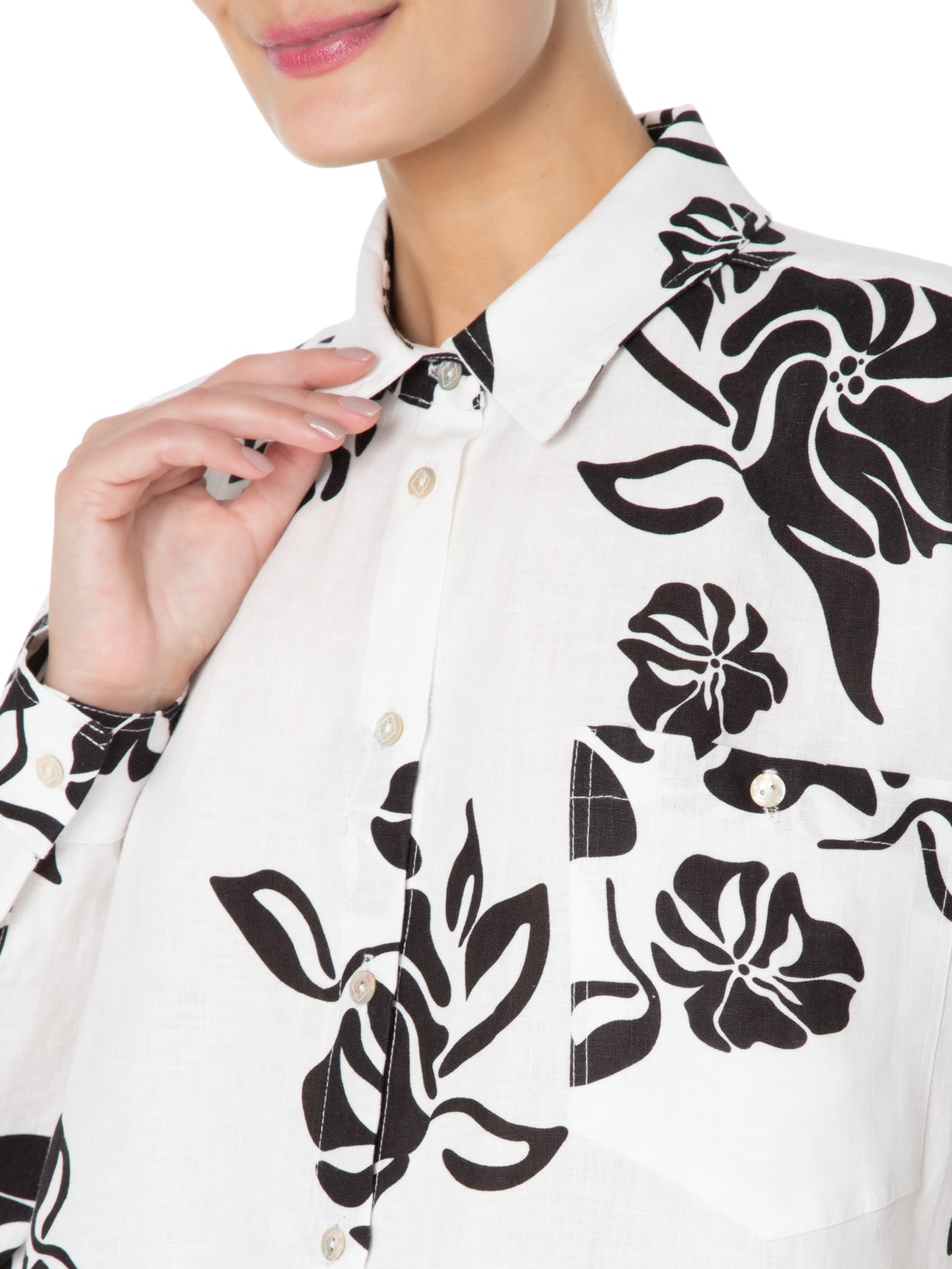 Camisa Feminina Capri Bco Branco Souq