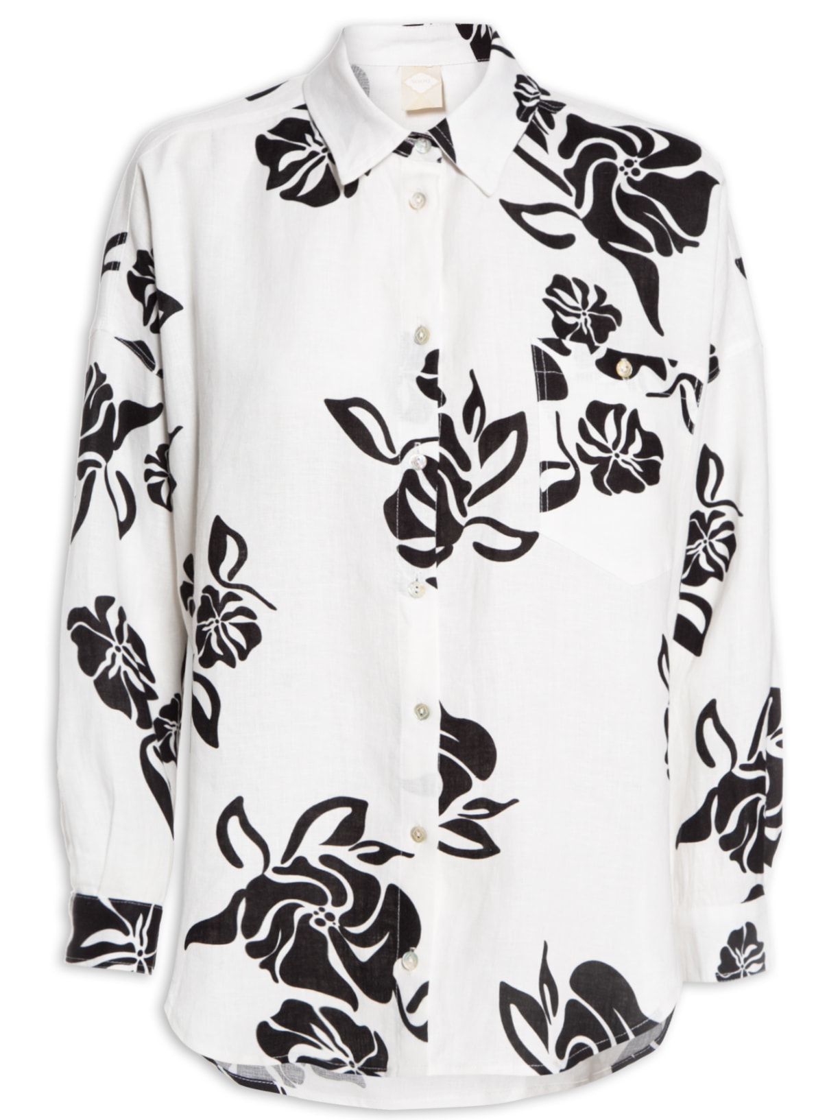 Camisa Feminina Capri Bco Branco Souq