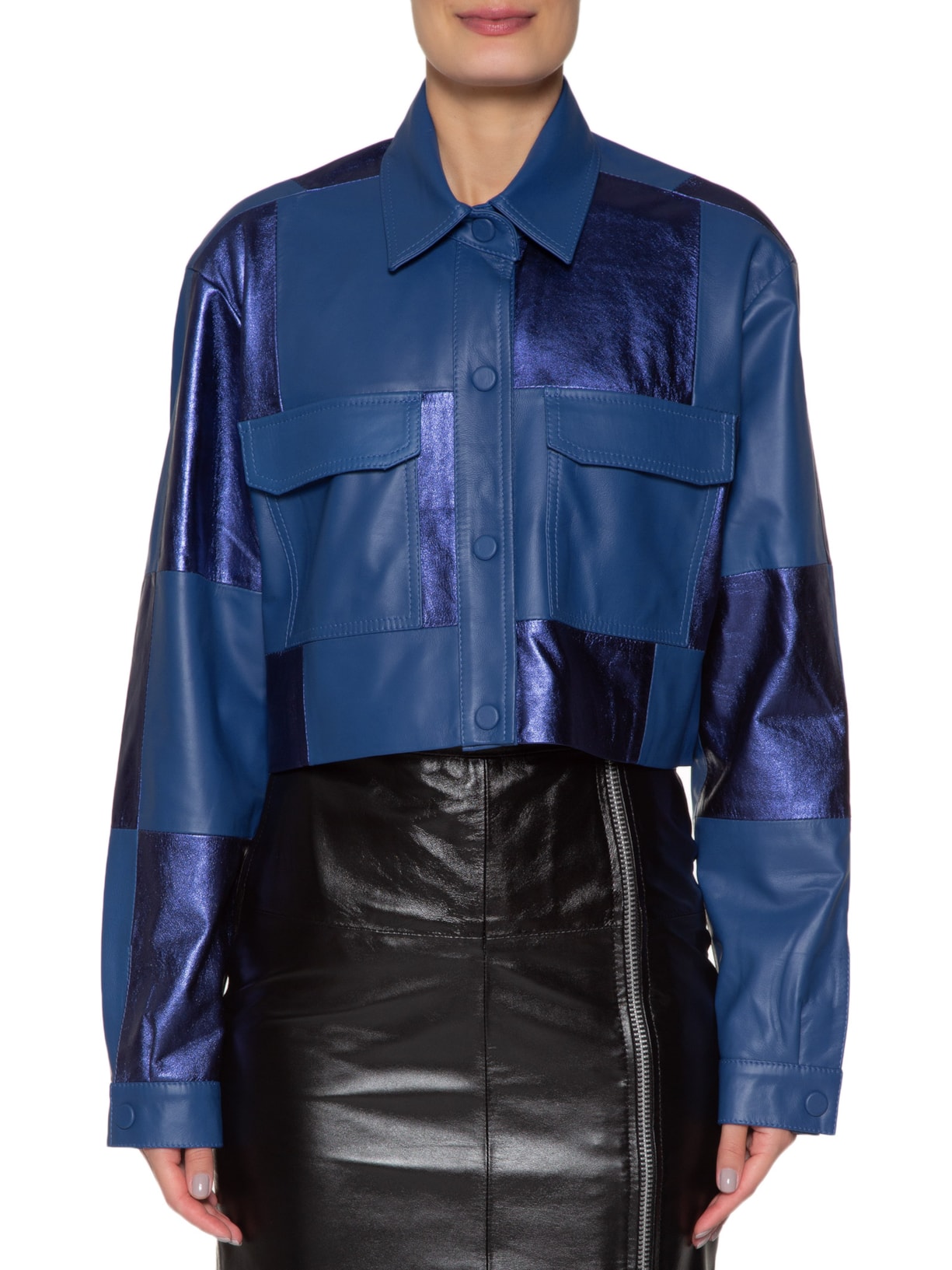 Camisa Feminina Chess Lud Azul Studio Kalline