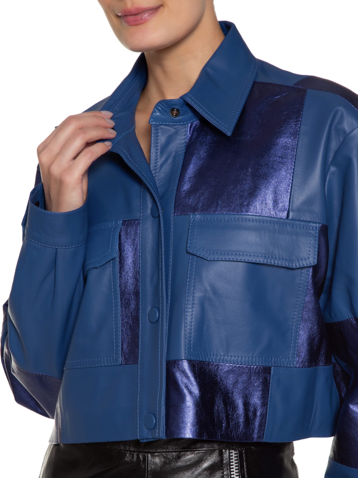 Camisa Feminina Chess Lud Azul Studio Kalline