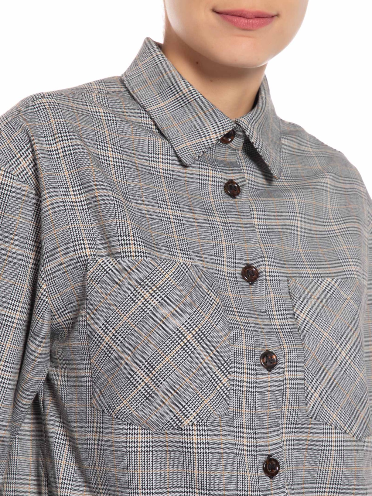 Camisa Feminina Chess Poule Cinza Niini