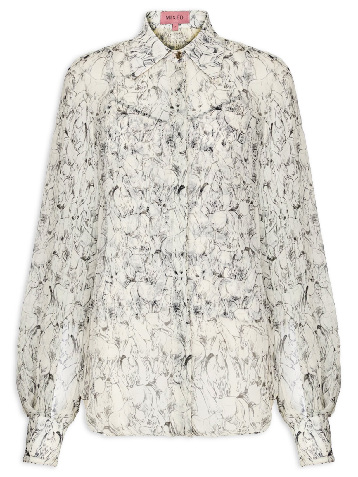 Camisa Feminina Chevalier I26 Branco Mixed