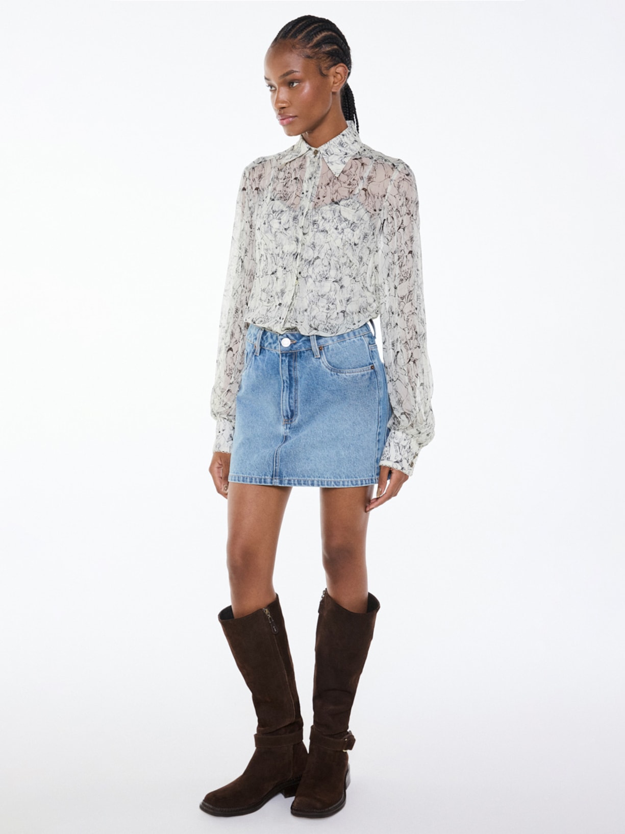 Camisa Feminina Chevalier I26 Branco Mixed