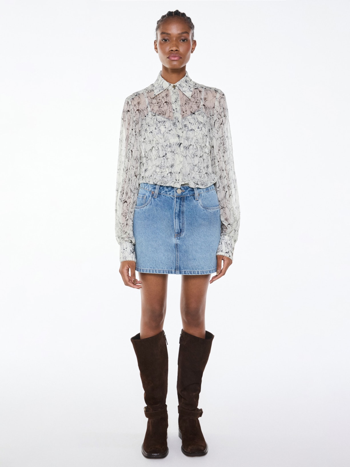 Camisa Feminina Chevalier I26 Branco Mixed